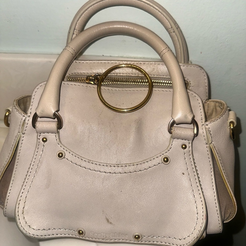 See by Chloe Bag
Cream Satchel with Gold Accents